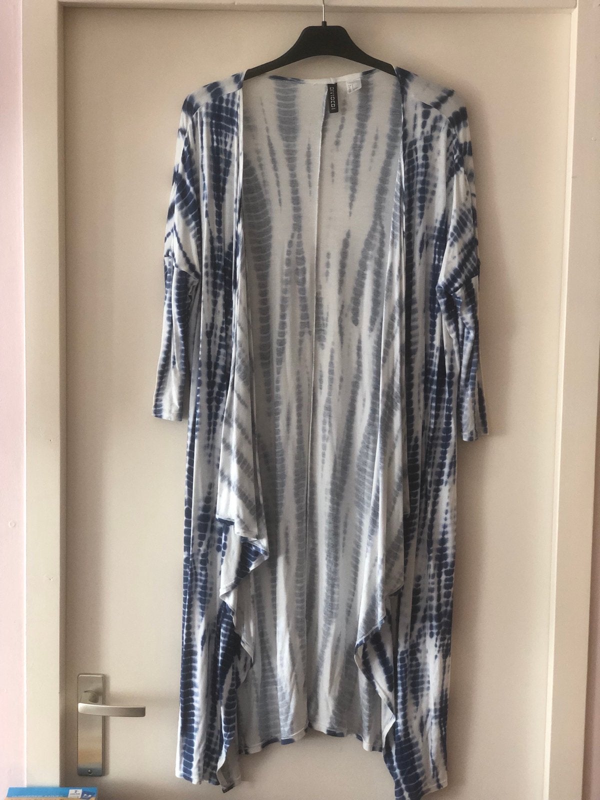 Mooie tie-dye strandkimono, maat S, blauw/wit, Ophalen of Verzenden, Zo goed als nieuw