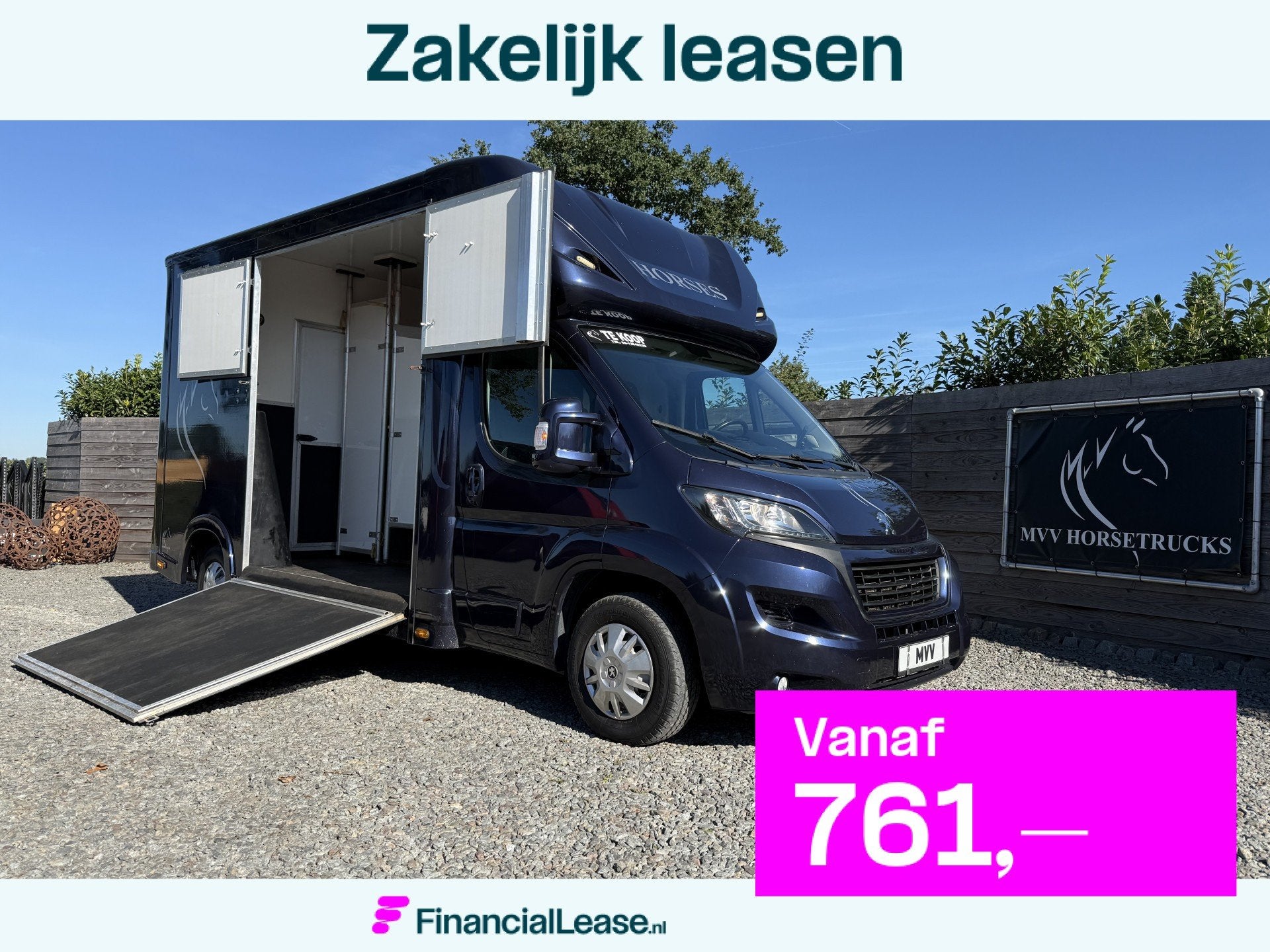 Peugeot Boxer | HORSETRUCK | MVV | STALLION 3XL | 2015 | HEN, Dieren en Toebehoren, Gebruikt, Overige typen
