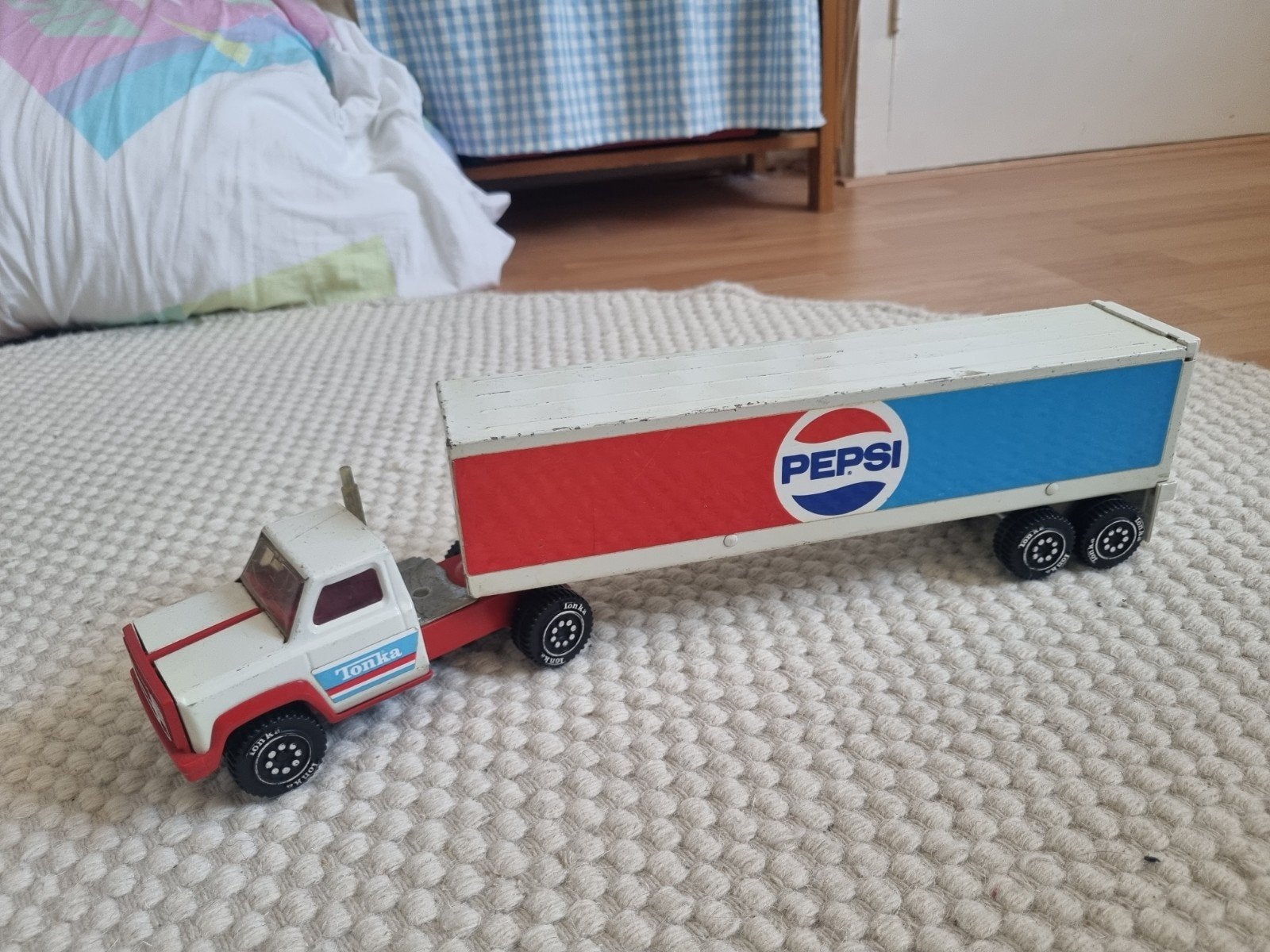 Vintage Tonka Pepsi Cola Truck Jaren '70 pressed steel, Ophalen of Verzenden, Gebruikt