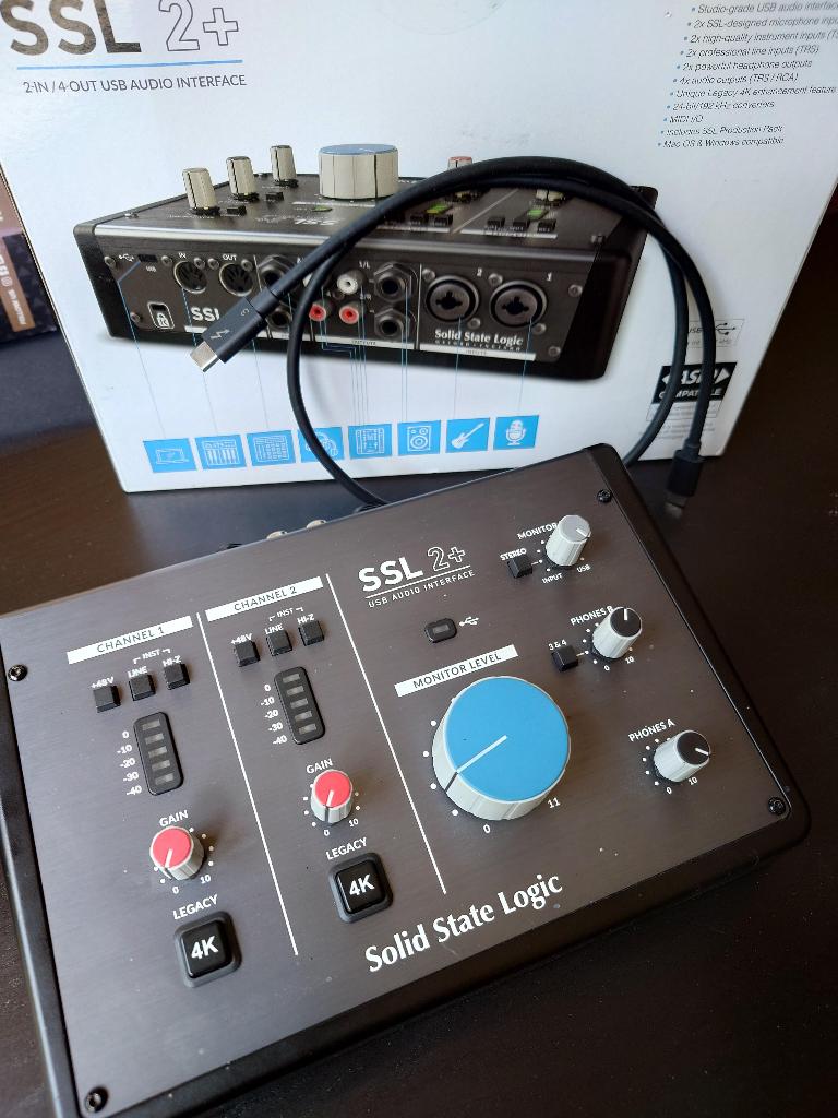 SSL 2+ USB audio interface, Ophalen of Verzenden, Zo goed als nieuw, Audio
