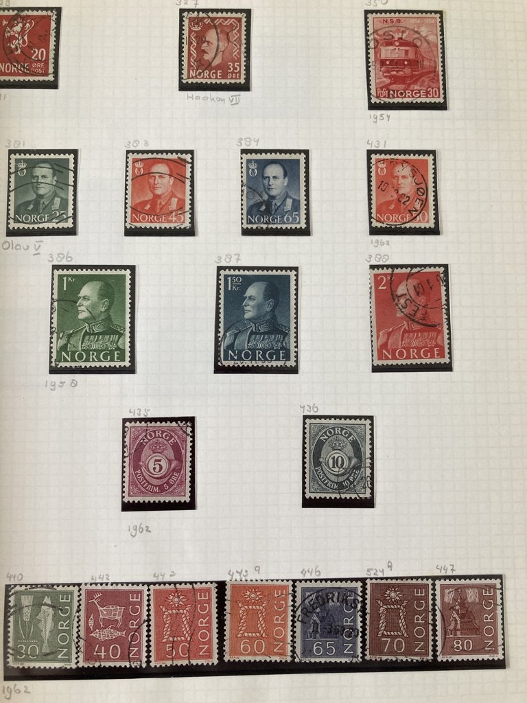 postzegels Noorwegen, Ophalen of Verzenden, Noorwegen, Gestempeld