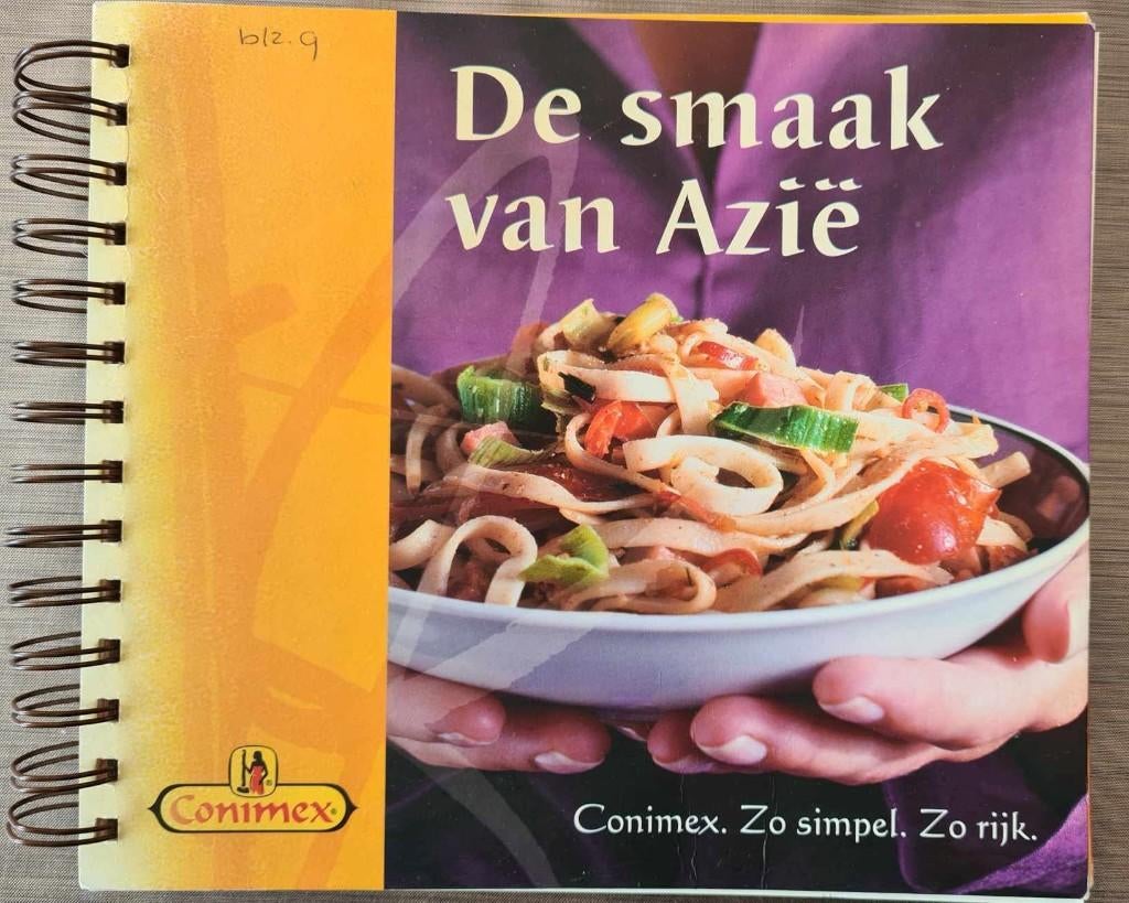 Conimex: De smaak van Azië. Spiraalband, Ophalen of Verzenden, Zo goed als nieuw, Azië en Oosters, Tapas, Hapjes en Dim Sum