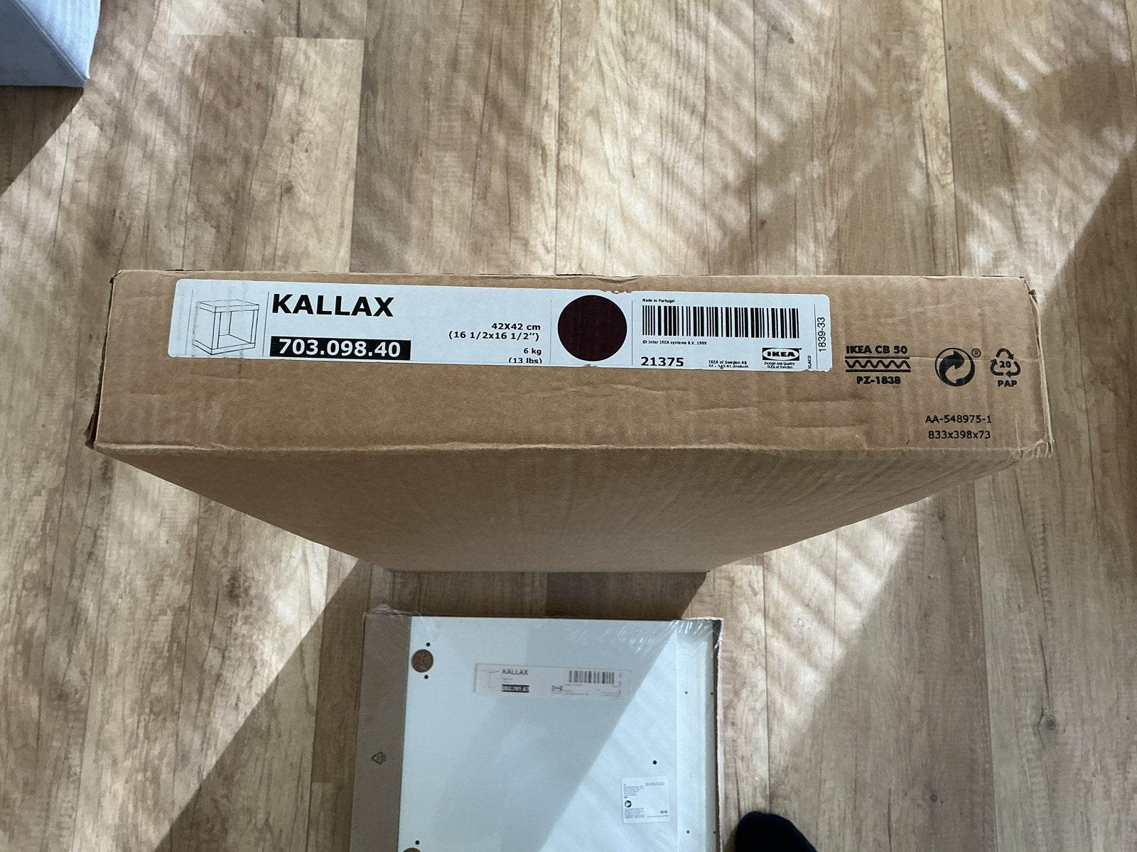 Nieuwe IKEA KALLAX Open Kast Zwartbruin 42x42 cm, Ophalen, Nieuw