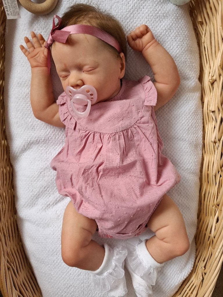 Reborn roze kledingset, maat 1-3 maand, Ophalen of Verzenden, Nieuw, Pop, Levensecht of Reborn