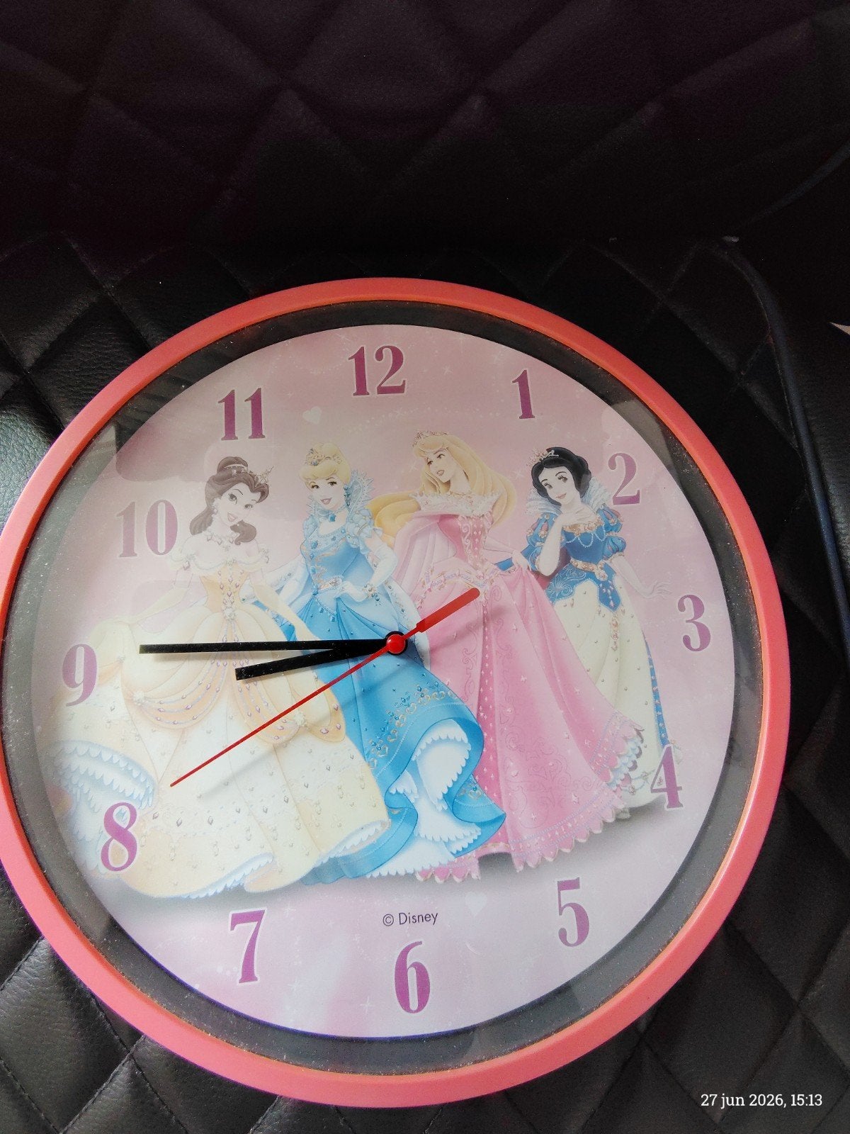 Prinsessenklok, Wandklok, Analoog, Werkt op batterijen, Ophalen of Verzenden