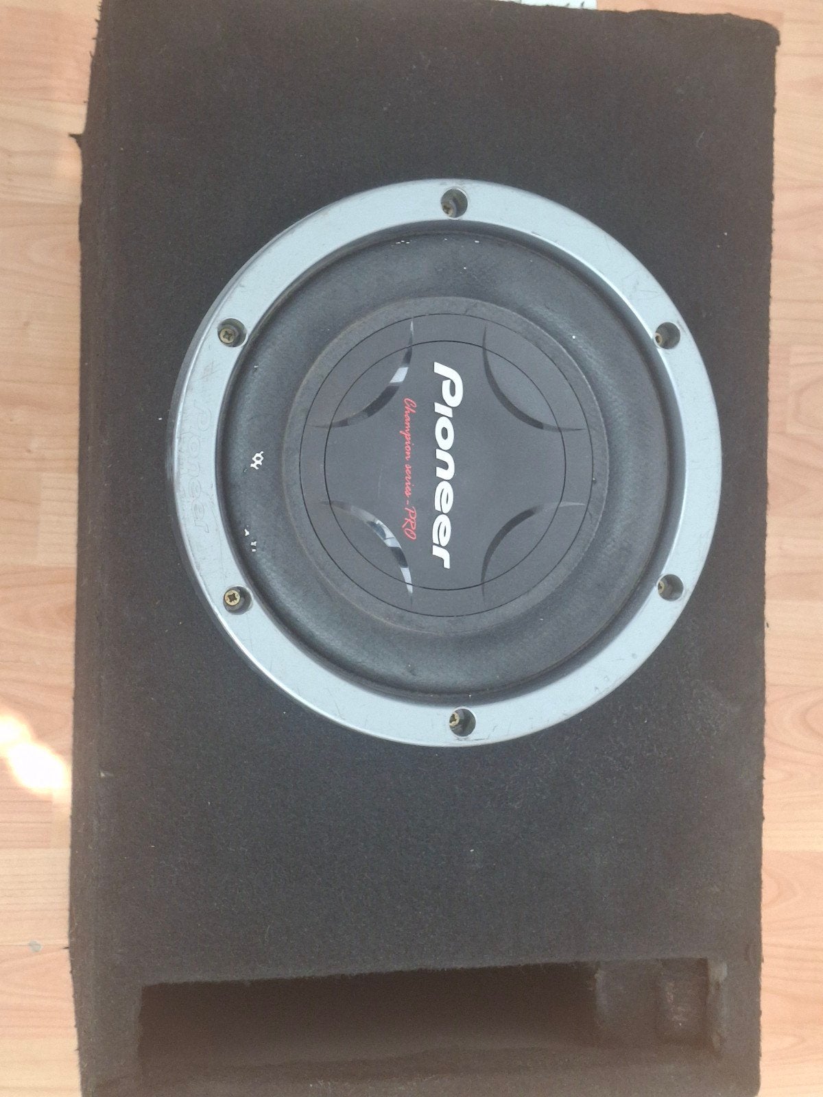 Pioneer TS-W2501D4 Subwoofer in behuizing, Ophalen, Gebruikt