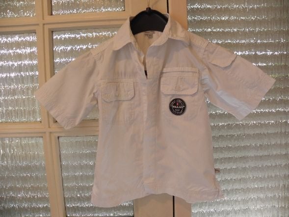 Wit katoenen college Milano print overhemd 5 & CO 110 prima, Gebruikt, Overhemd of Blouse, Ophalen of Verzenden, 5 & Co