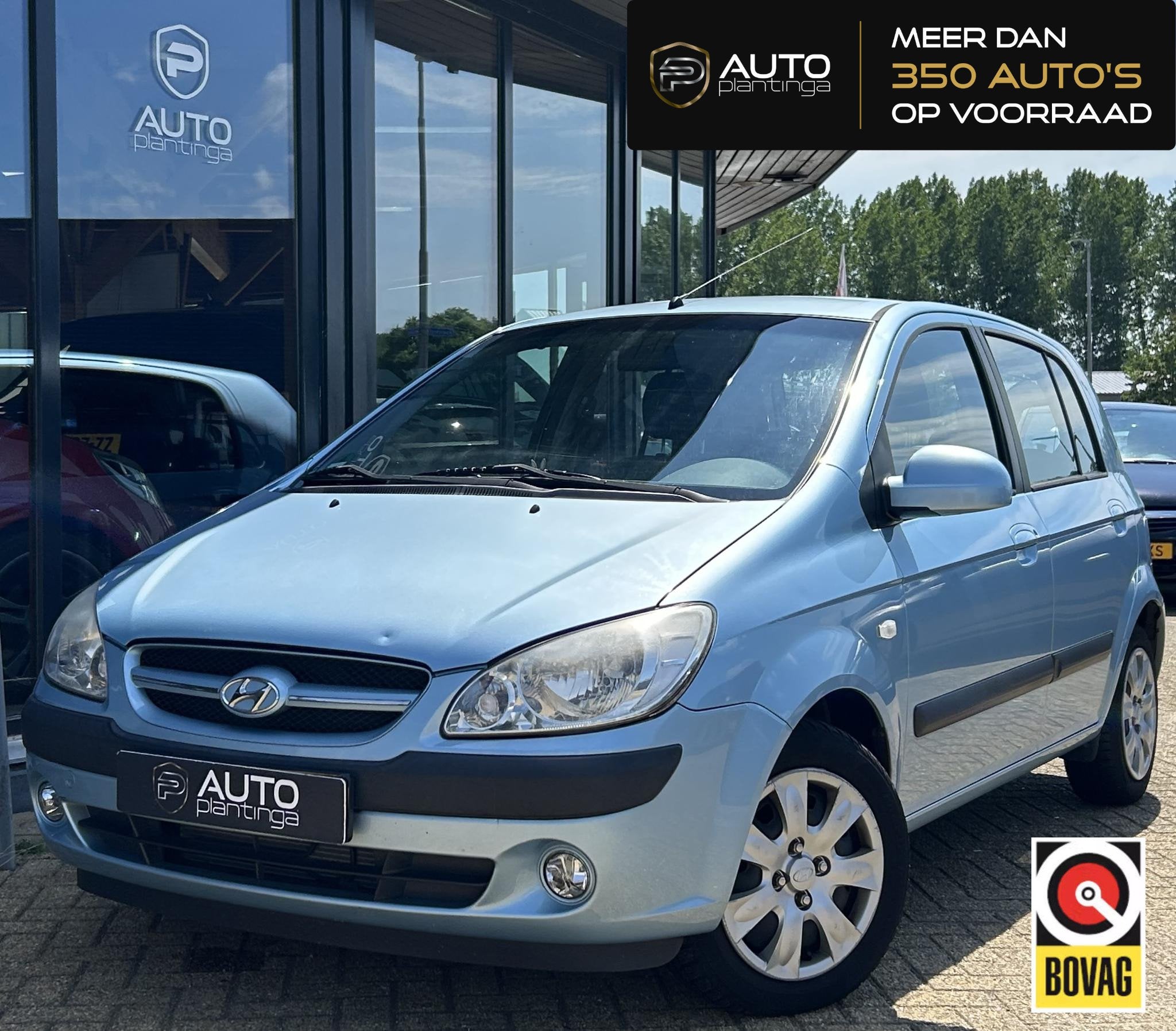 Hyundai Getz 1.4i Active Cool 97PK | Airco | 5 Deurs | NAP |, Auto's, Hyundai, Voorwielaandrijving, 4 cilinders, Blauw, Origineel Nederlands