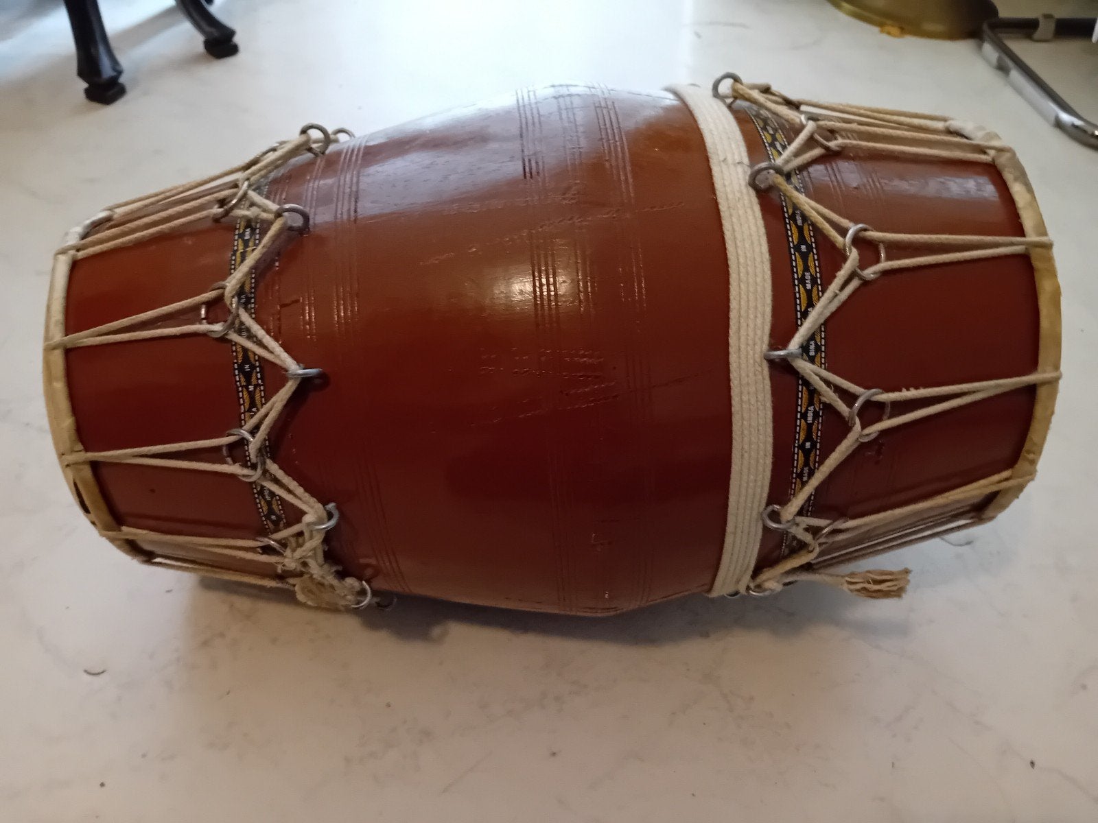 Traditionele Dholak Trommel - Handgemaakt, Ophalen of Verzenden, Gebruikt, Overige merken