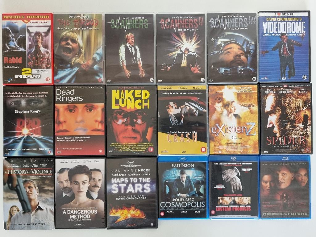 David Cronenberg Verzameling - 21 Films, Alle leeftijden, Ophalen of Verzenden, Nieuw in verpakking, Overige gebieden
