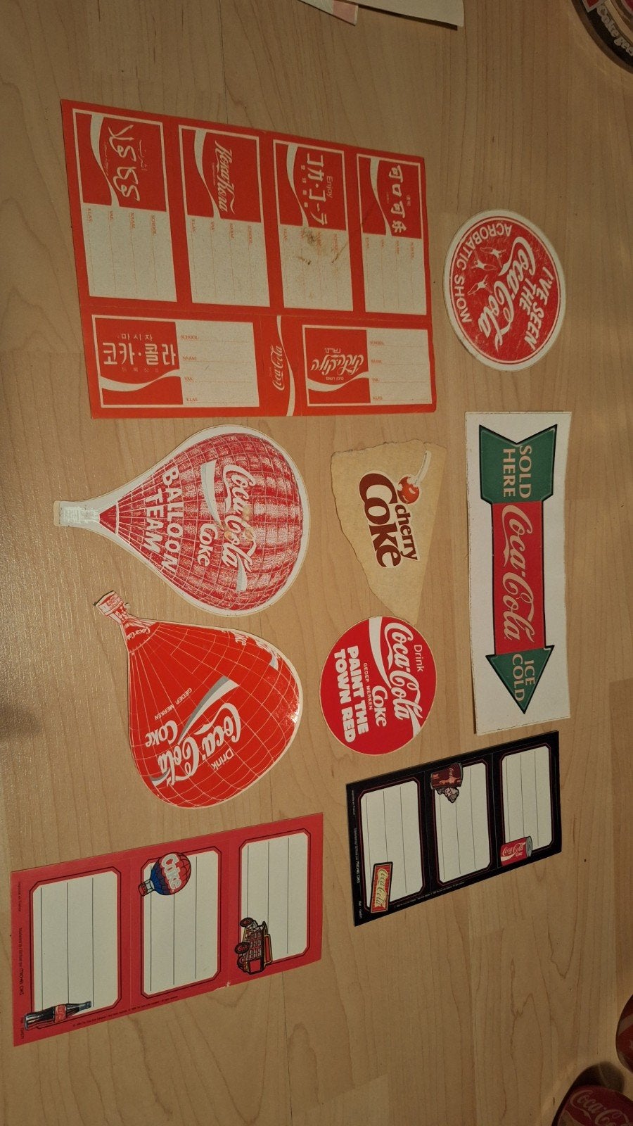 Vintage Coca-Cola stickers - Diverse collectie, Verzamelen, Ophalen, Gebruikt, Merk