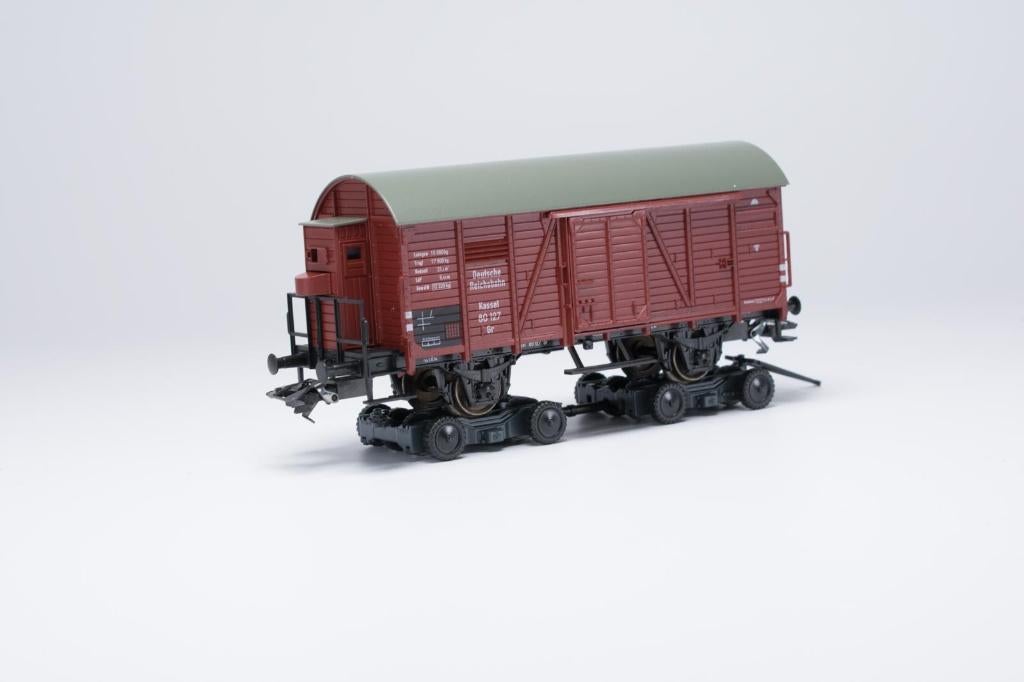 Marklin H0 OVP 46821 Goederenwagen met transportblokken DB, Wisselstroom, Wagon, Ophalen of Verzenden, Zo goed als nieuw