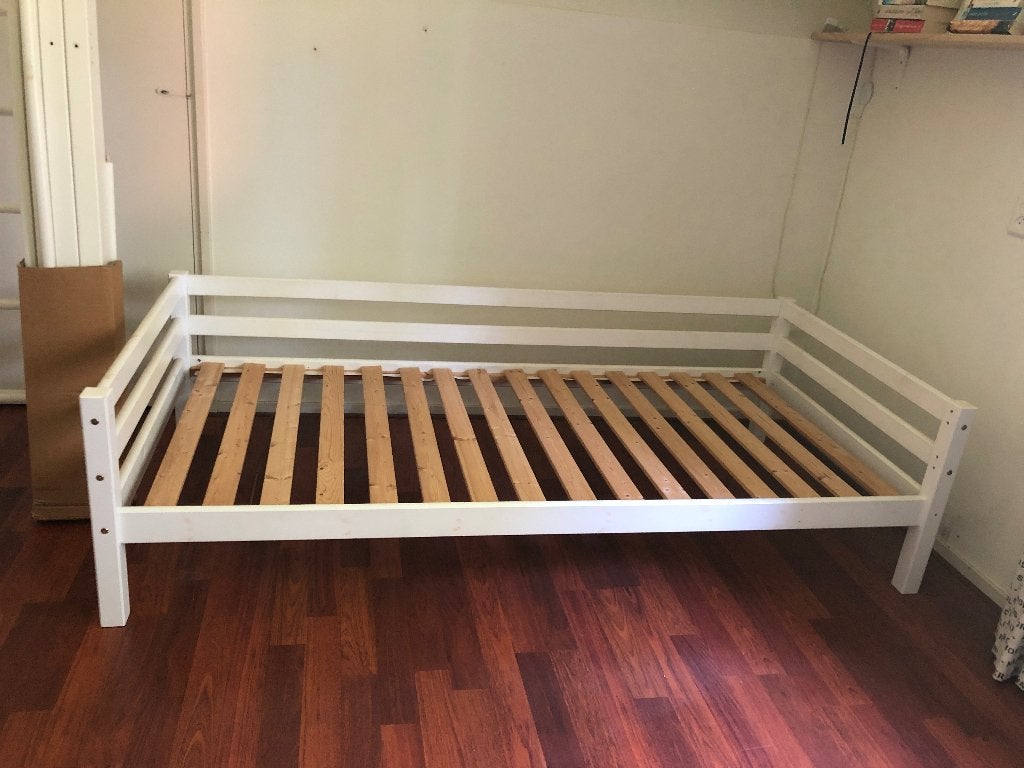 Hoogslaper – wit  (Hoppekids Eco dream) - Kinderbed, Ophalen, Hoogslaper, Eenpersoons, 210 cm