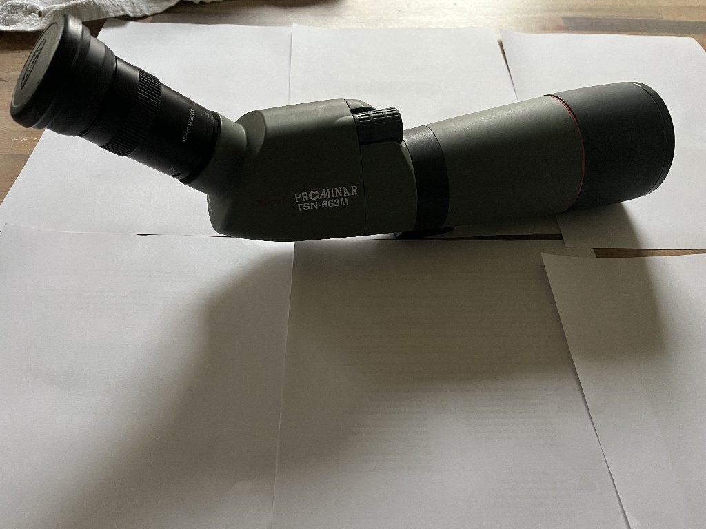 KOWA TSN 663M spottingscope, Ophalen, Zo goed als nieuw, Minder dan 80 mm, Lenzentelescoop (refractor)