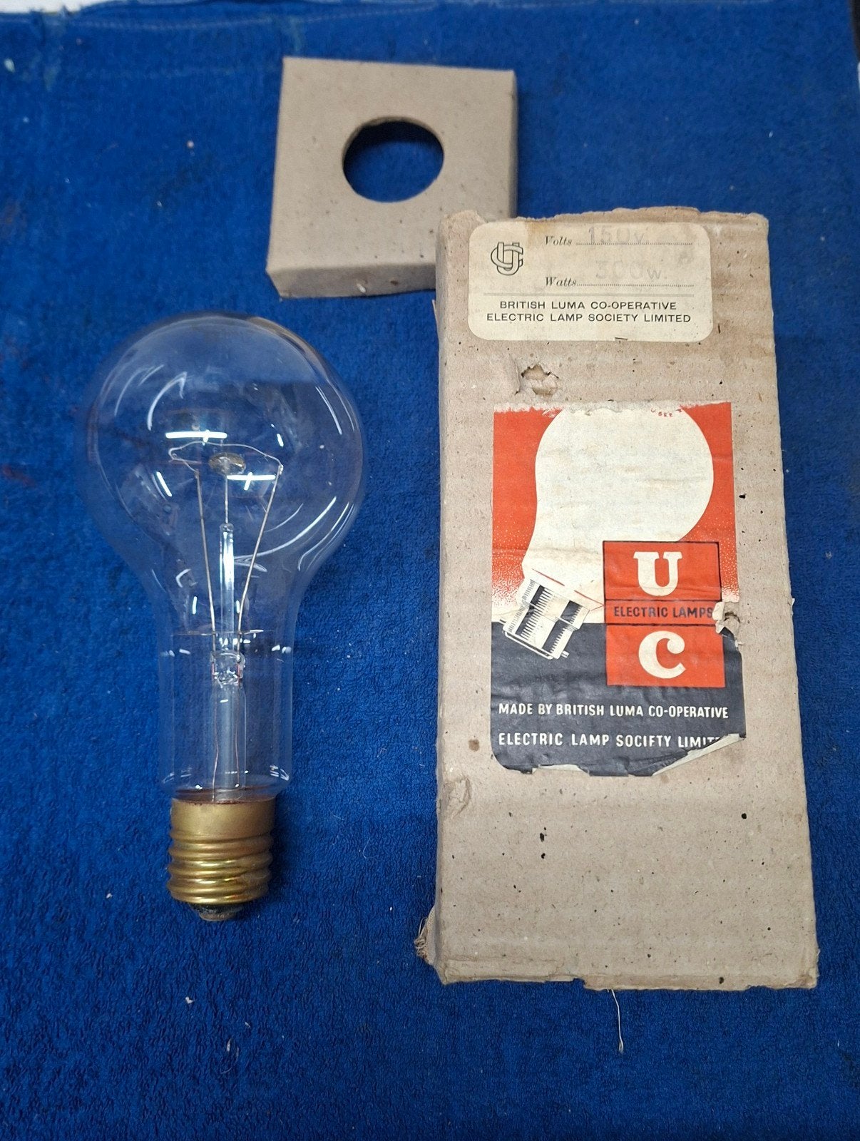 Vintage British Luma Co-operative gloeilamp, landmacht WW2, Ophalen