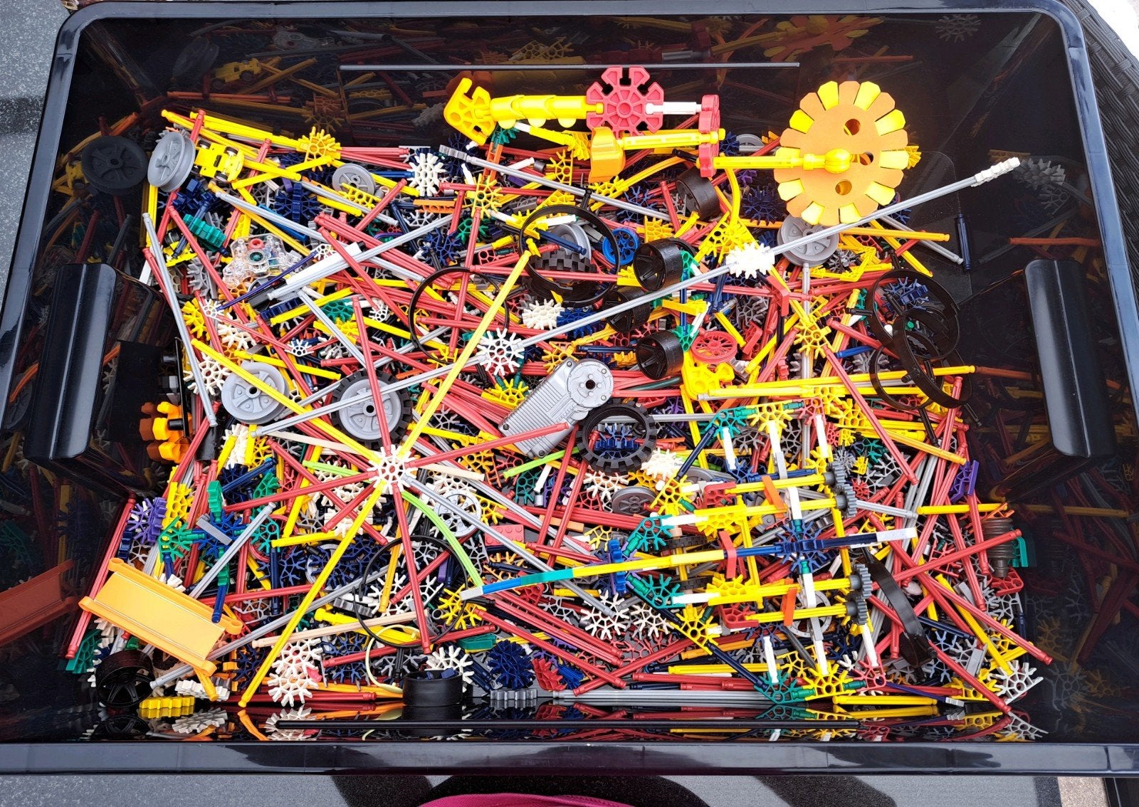 Grote partij K'nex - veel onderdelen, Kinderen en Baby's, Speelgoed | Bouwstenen, Ophalen, Zo goed als nieuw, K'nex