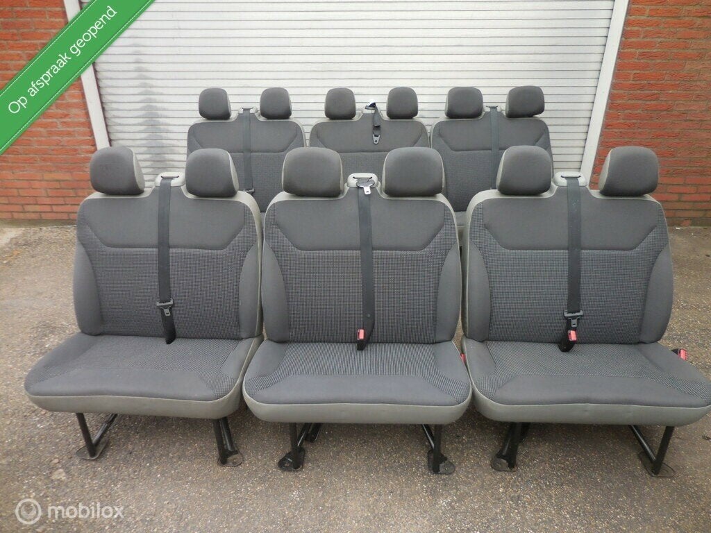 Bank  2/3/6/9 pers.bijrijdersbank Vivaro Trafic bj '01 - '14, Auto-onderdelen, Interieur en Bekleding, Gebruikt, Opel, Ophalen of Verzenden
