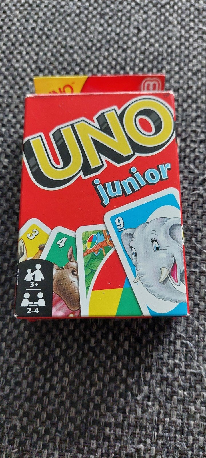 UNO Junior kaartspel - Zo goed als nieuw, Hobby en Vrije tijd, Drie of vier spelers, Ophalen of Verzenden, Zo goed als nieuw, Uno