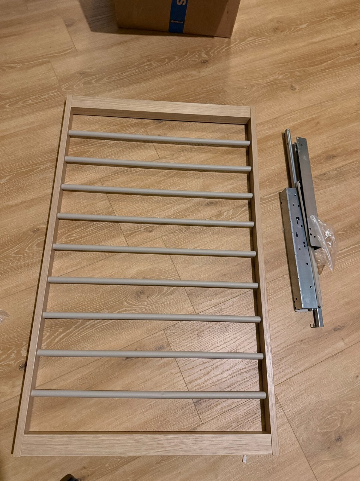 Ikea Komplement broekenrek met rails 100cm by 58cm, Ophalen of Verzenden, Zo goed als nieuw