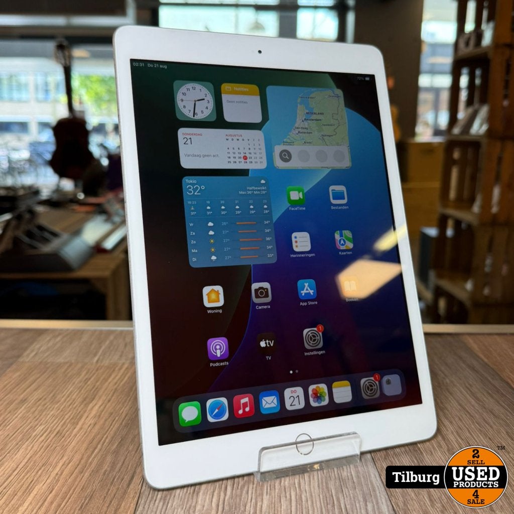 Apple iPad 7th gen 2019 32GB Zilver | Nette staat met garant, Computers en Software, Apple iPads, Apple, Gebruikt, Support@apple.com