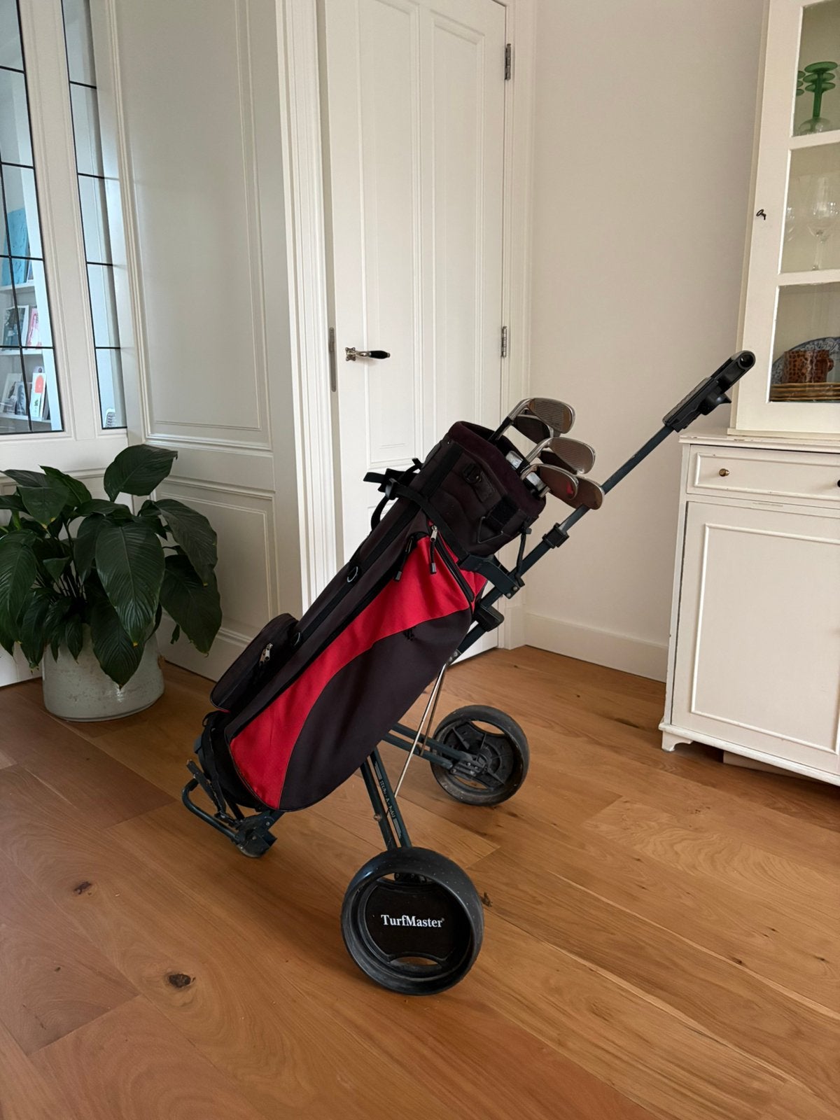 Complete golfset - incl. putter, tas en trolley, Ophalen, Zo goed als nieuw, Set