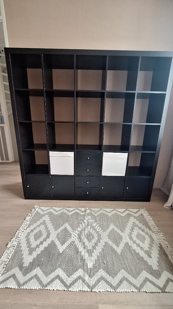 Kalax kast bruin 5x5 (25 vakken), Ophalen, Gebruikt, 150 tot 200 cm, 150 tot 200 cm