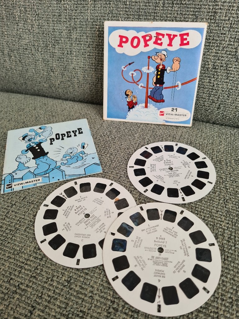 Viewmaster view master vintage schijfjes Popeye, Gebruikt, Verzenden, Nvt, Nvt