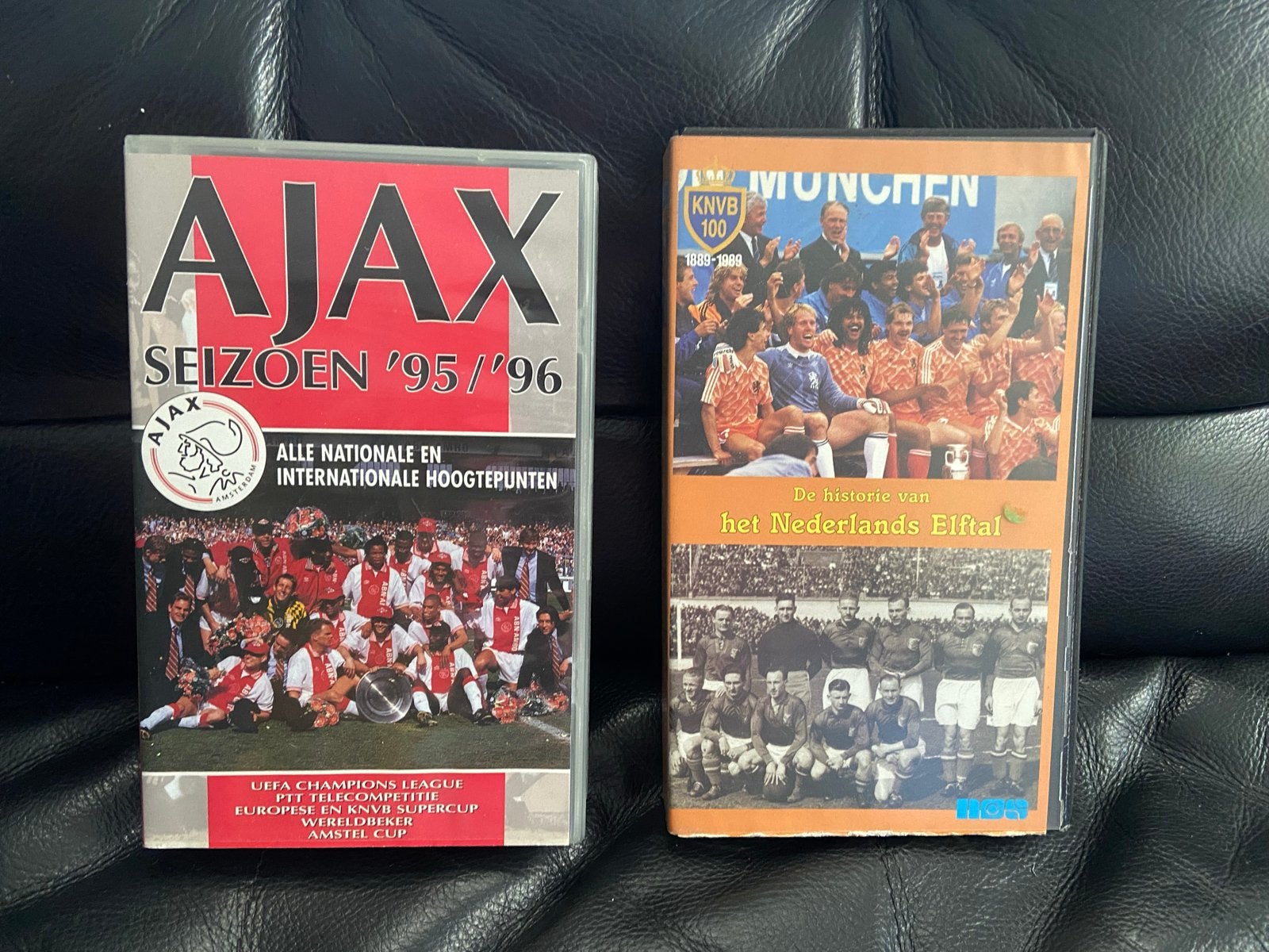VHS Ajax Seizoen '95/'96 & De historie vh Nederlands Elftal, Alle leeftijden, Ophalen of Verzenden, Gebruikt, Nederlands