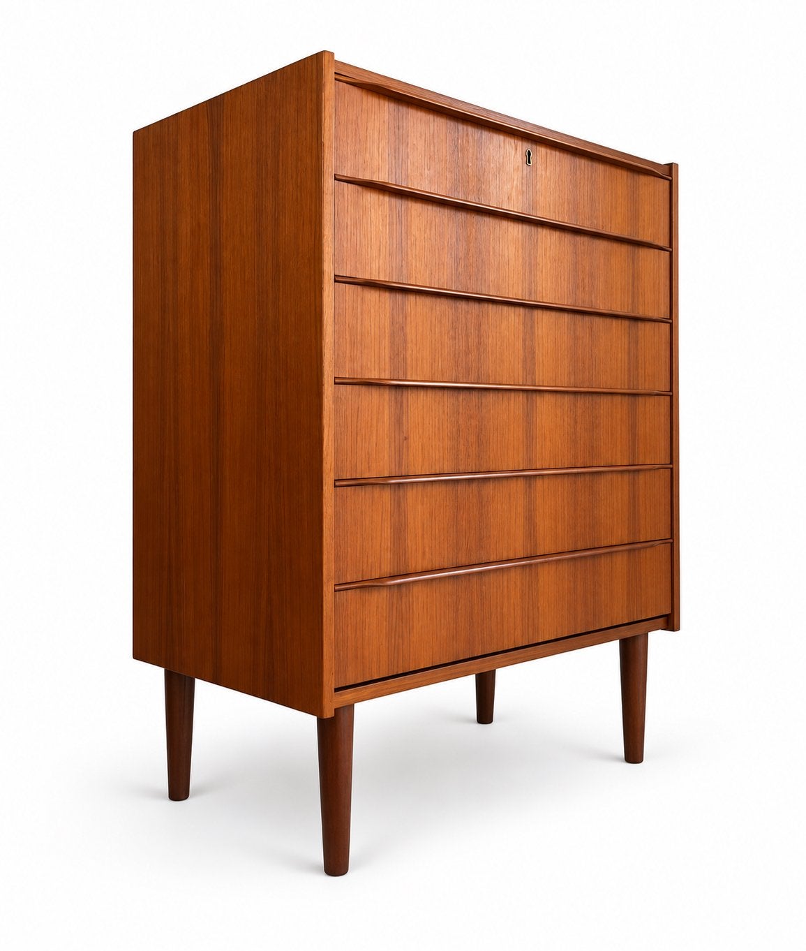 Vintage Ladekast Teak Jaren ’60 Mid-century, Huis en Inrichting, Ophalen, Space age teak, 5 laden of meer, Teakhout
