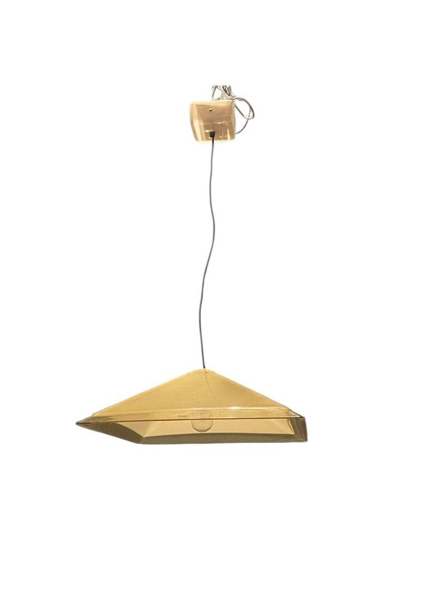 Vintage design Guzzini acryl hanglamp, Kunststof, ., Vintage, Zo goed als nieuw