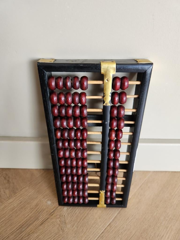 Vintage Chinees Telraam (Suanpan) – Met origineel label!, Ophalen