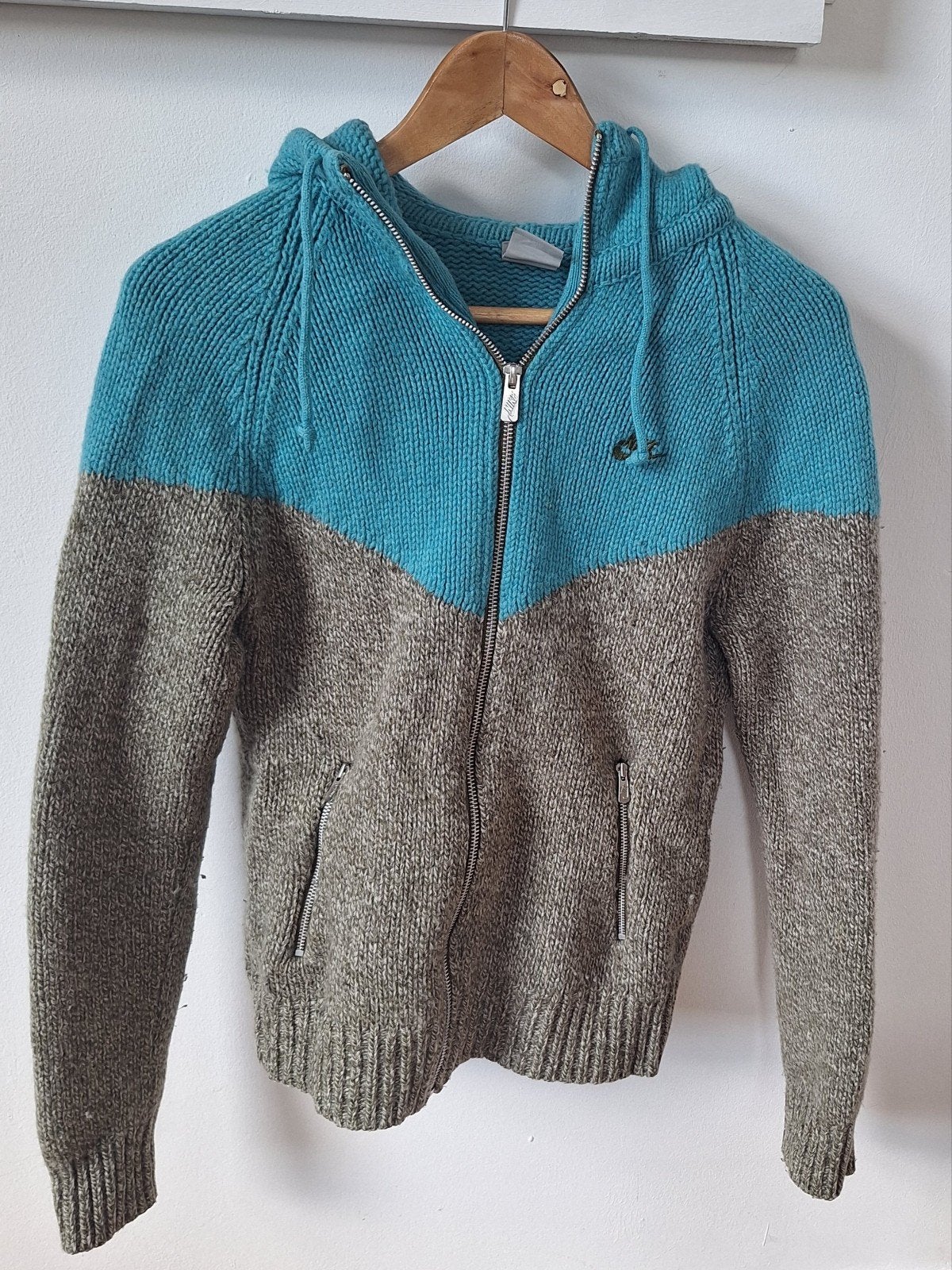 Nike Sportswear wollen hoodie - Maat M, Kleding | Dames, Truien en Vesten, Maat 38/40 (M), Blauw, Nike, Ophalen of Verzenden