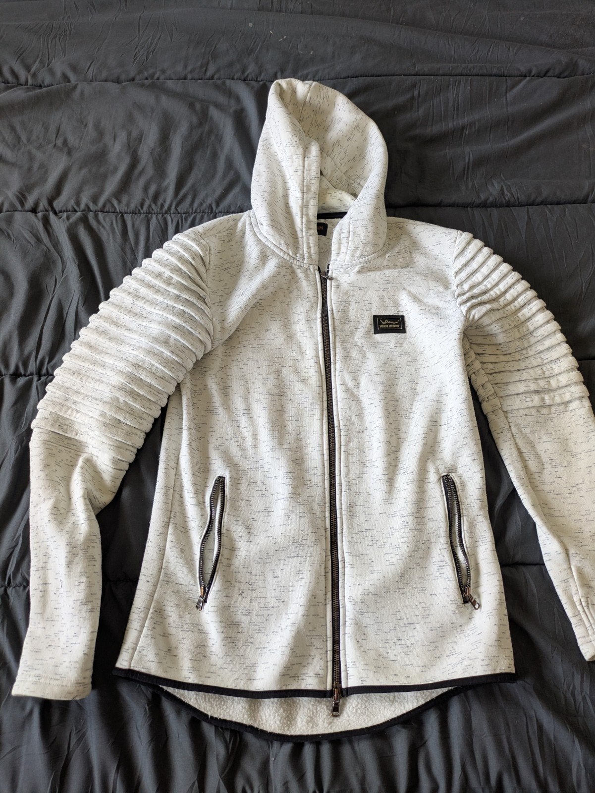 WAM DENIM Hoodie met rits - Maat M, Maat 38/40 (M), Wam denim, Wit, Ophalen of Verzenden