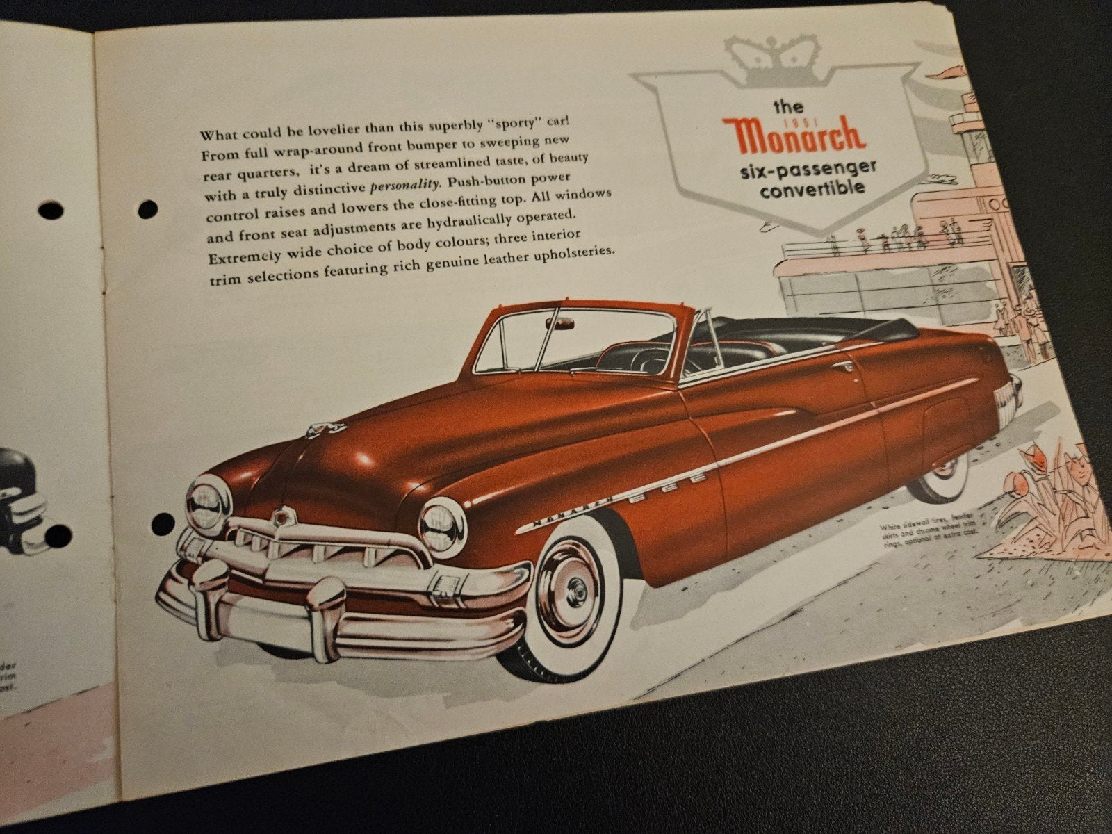 Brochure Monarch 1951, Ophalen of Verzenden, Zo goed als nieuw, Overige merken
