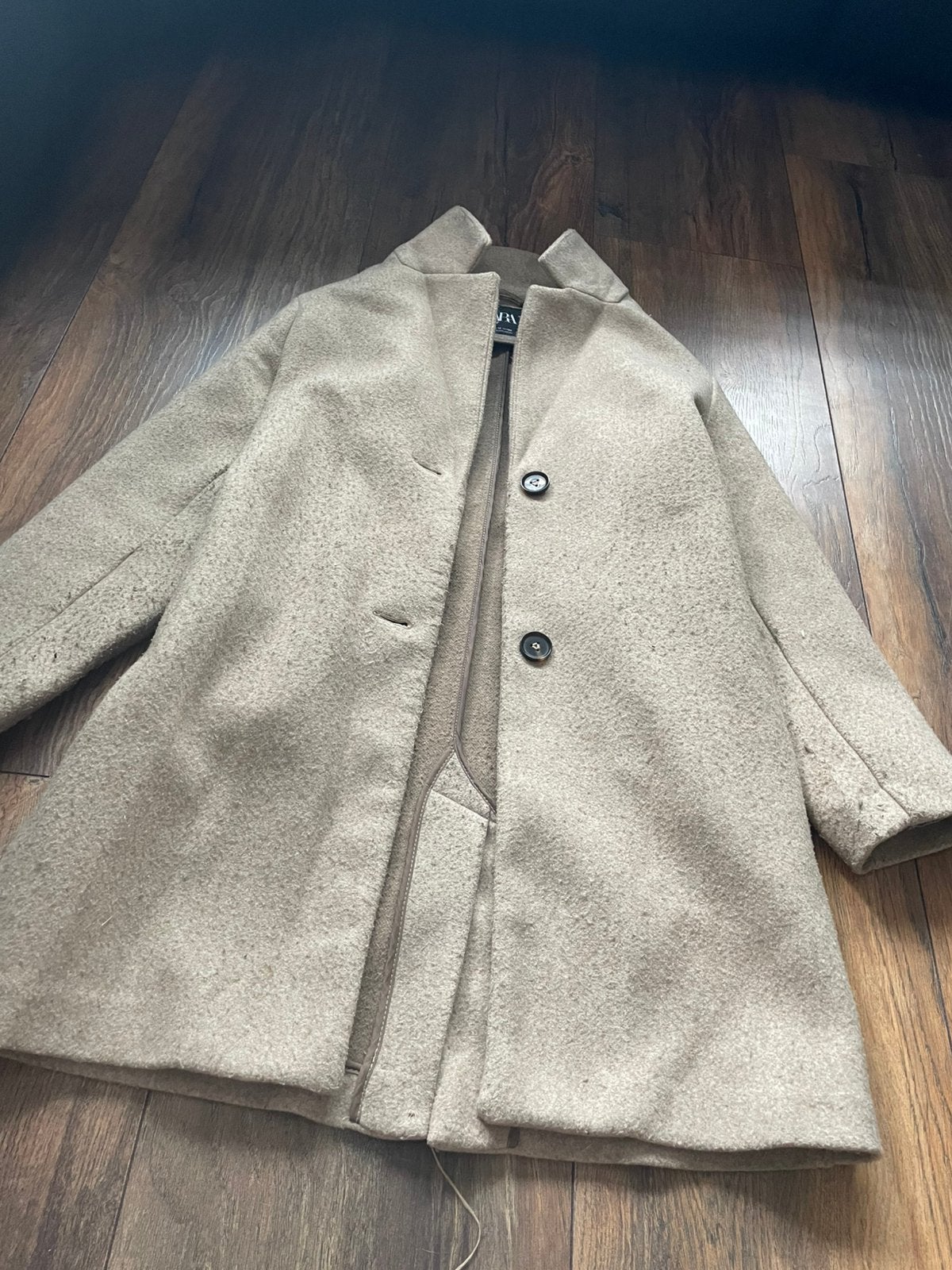 Prachtige zara jas, Ophalen, Zo goed als nieuw, Beige