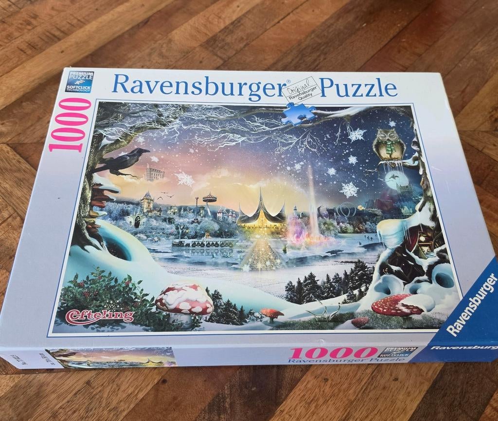 Zeldzame Efteling Winter Ravensburger puzzel, Hobby en Vrije tijd, Denksport en Puzzels, Ophalen of Verzenden, 500 t/m 1500 stukjes