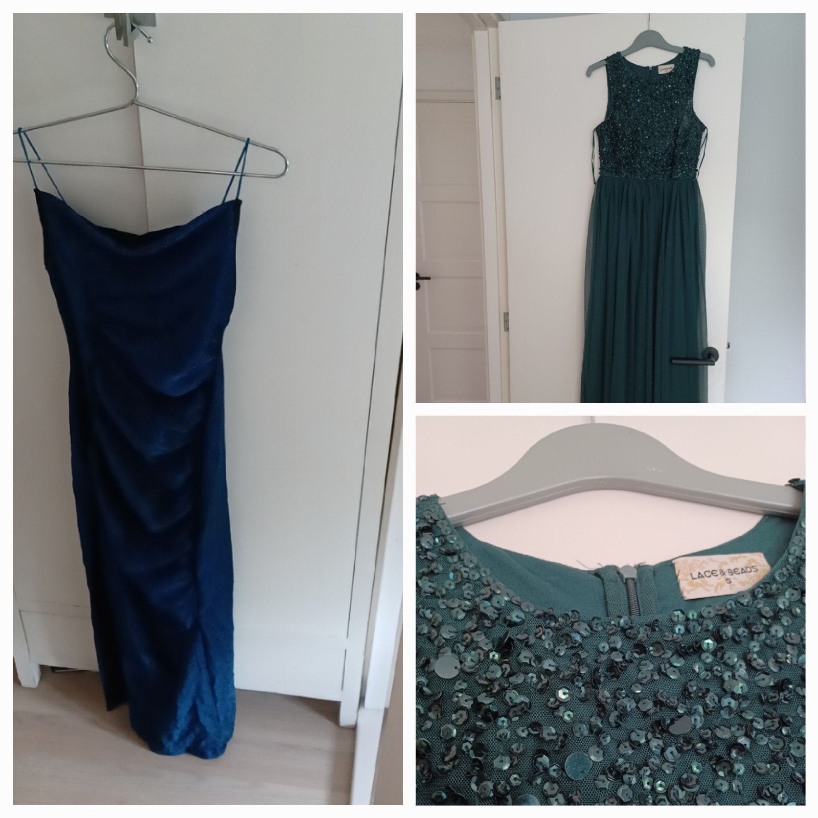 2 galajurken een blauwe(xs) en een groene (s), los mag ook, Ophalen, Overige typen, Blauw, Zo goed als nieuw