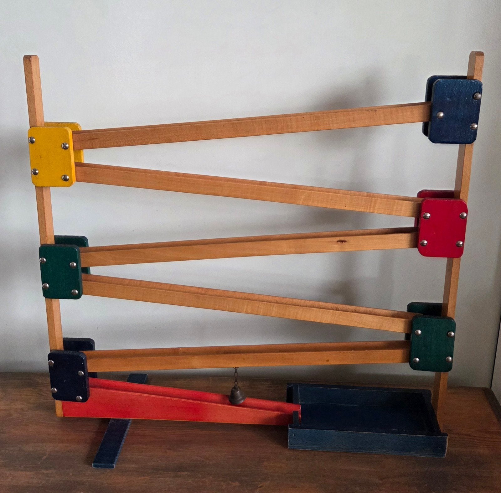 Vintage Houten Knikkerbaan / Jodelbaan (Jaren '50/'60), Ophalen of Verzenden