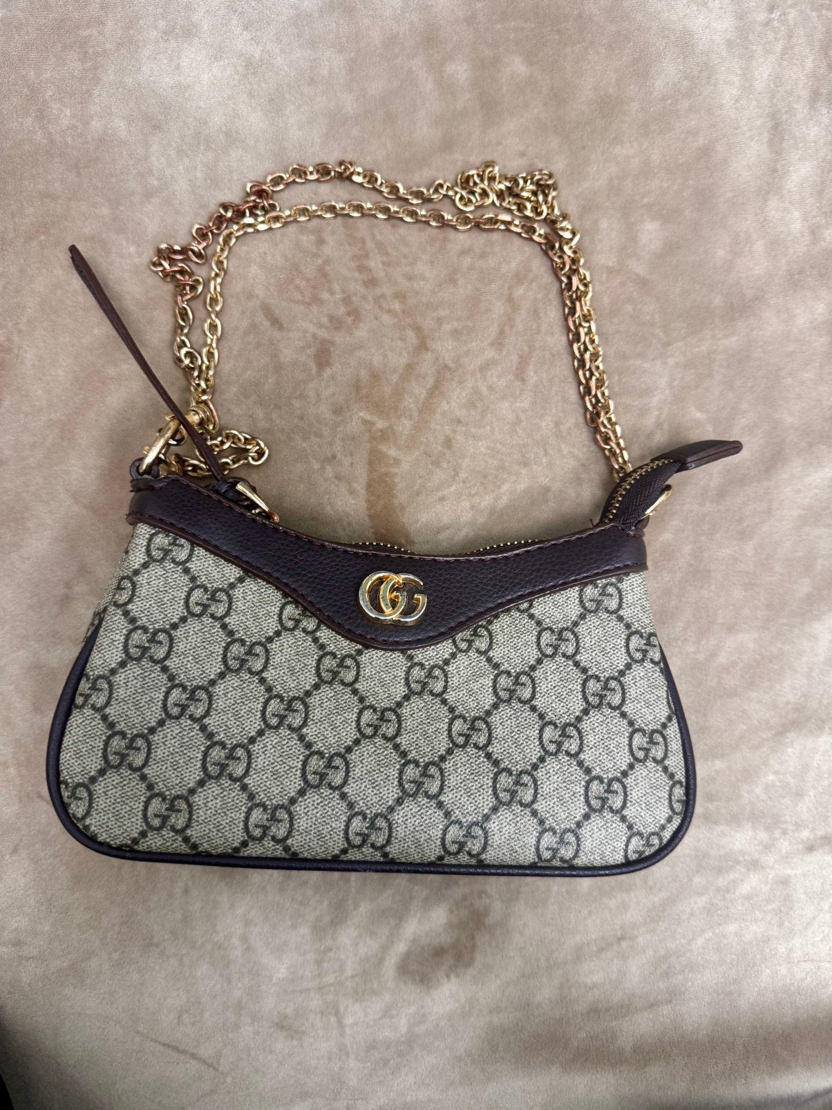 Gucci tas, Ophalen of Verzenden, Gebruikt, Beige, Schoudertasje
