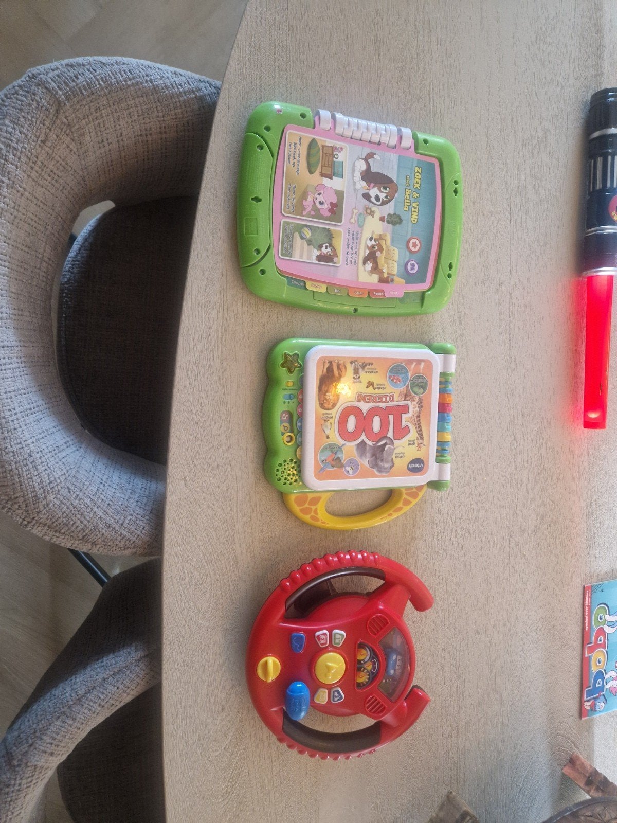 VTech Speelgoed Set: Stuur, Dierenboek & Zoek & Vind, Kinderen en Baby's, Ophalen of Verzenden, Gebruikt, 6 maanden tot 2 jaar