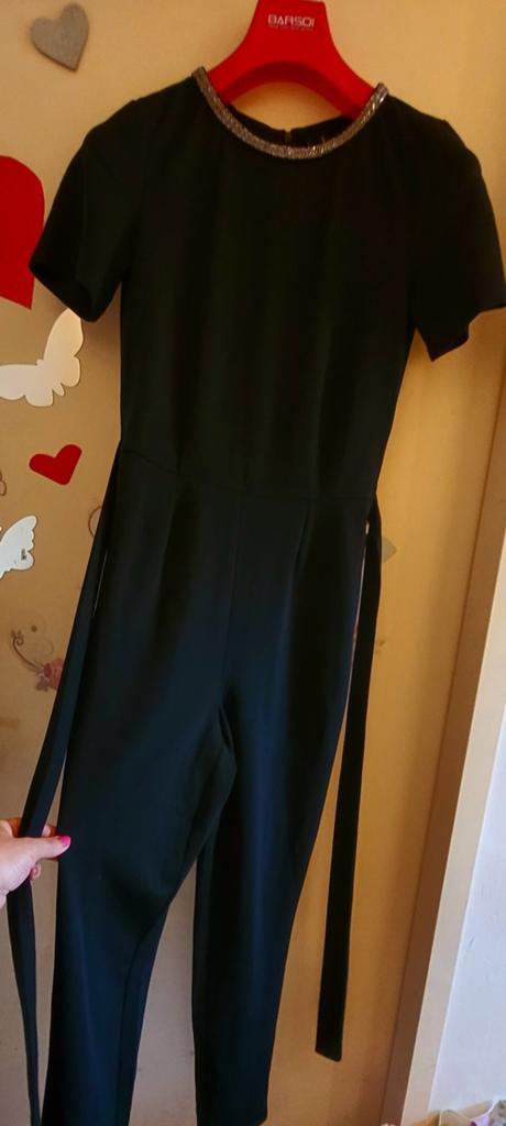 Vero Moda Jumpsuit Zwart met Kraaldecoratie Maat S, Vero Moda, Ophalen of Verzenden, Nieuw, Zwart
