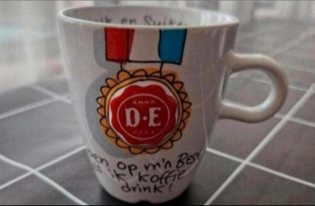 Douwe Egberts senseokopje Blond Amsterdam, Ophalen of Verzenden, Zo goed als nieuw