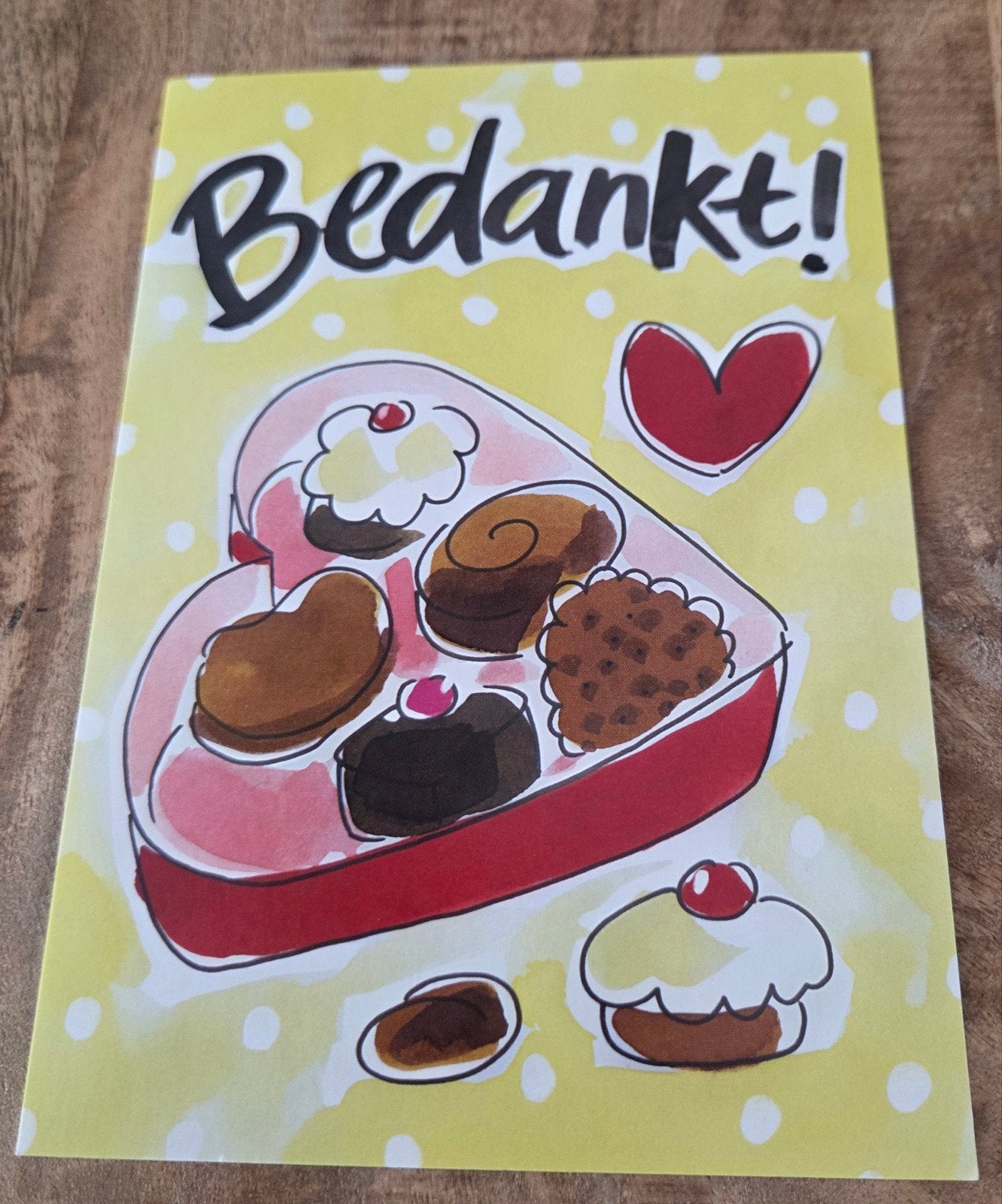 Bedankt! - Doos chcolaatjes - Blond Amsterdam, Verzenden, 1980 tot heden, Ongelopen, Kinderen