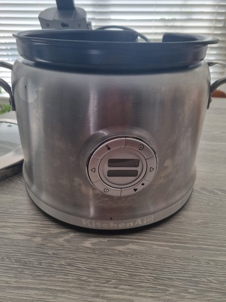 KitchenAid Slow Cooker met Automatische Roerfunctie, Witgoed en Apparatuur, Slowcookers, Ophalen of Verzenden, Timer, Zo goed als nieuw