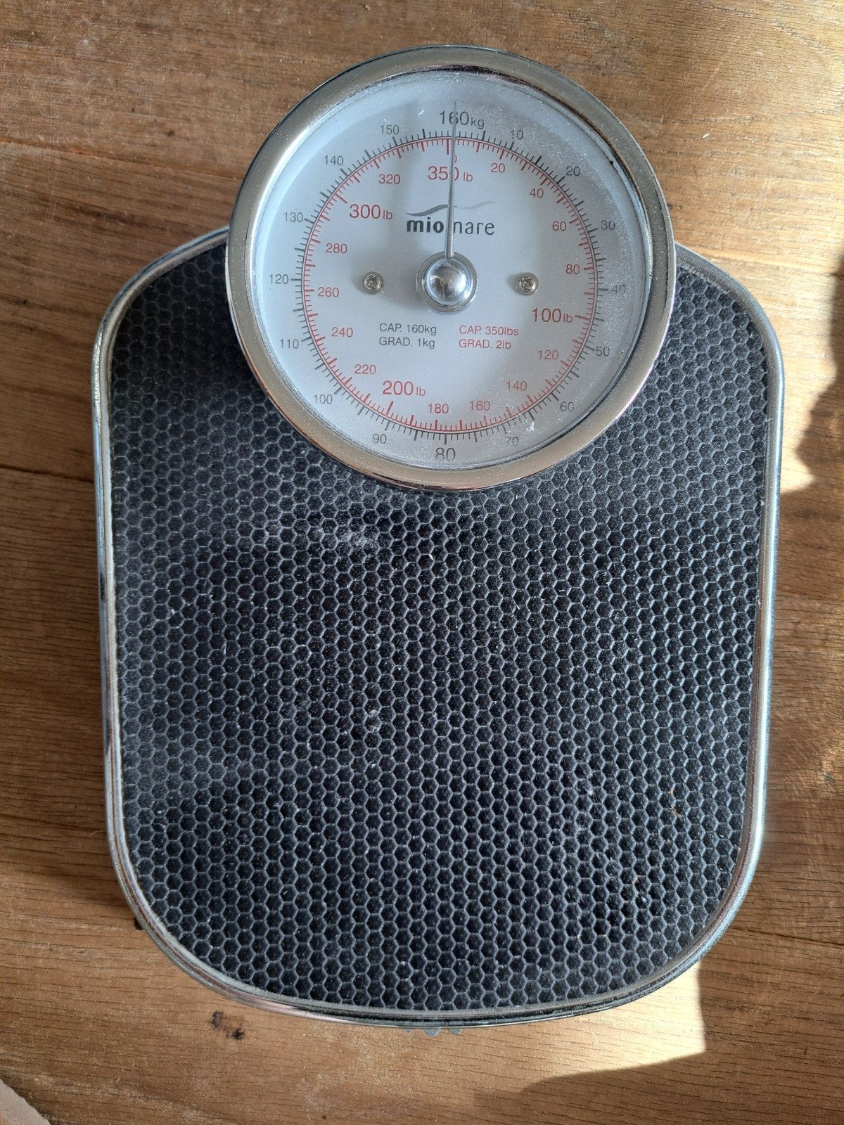 Weegschaal. Tot 160 kilo. Retro personenweegschaal., Ophalen, 100 kg of meer, Zo goed als nieuw, Personenweegschaal