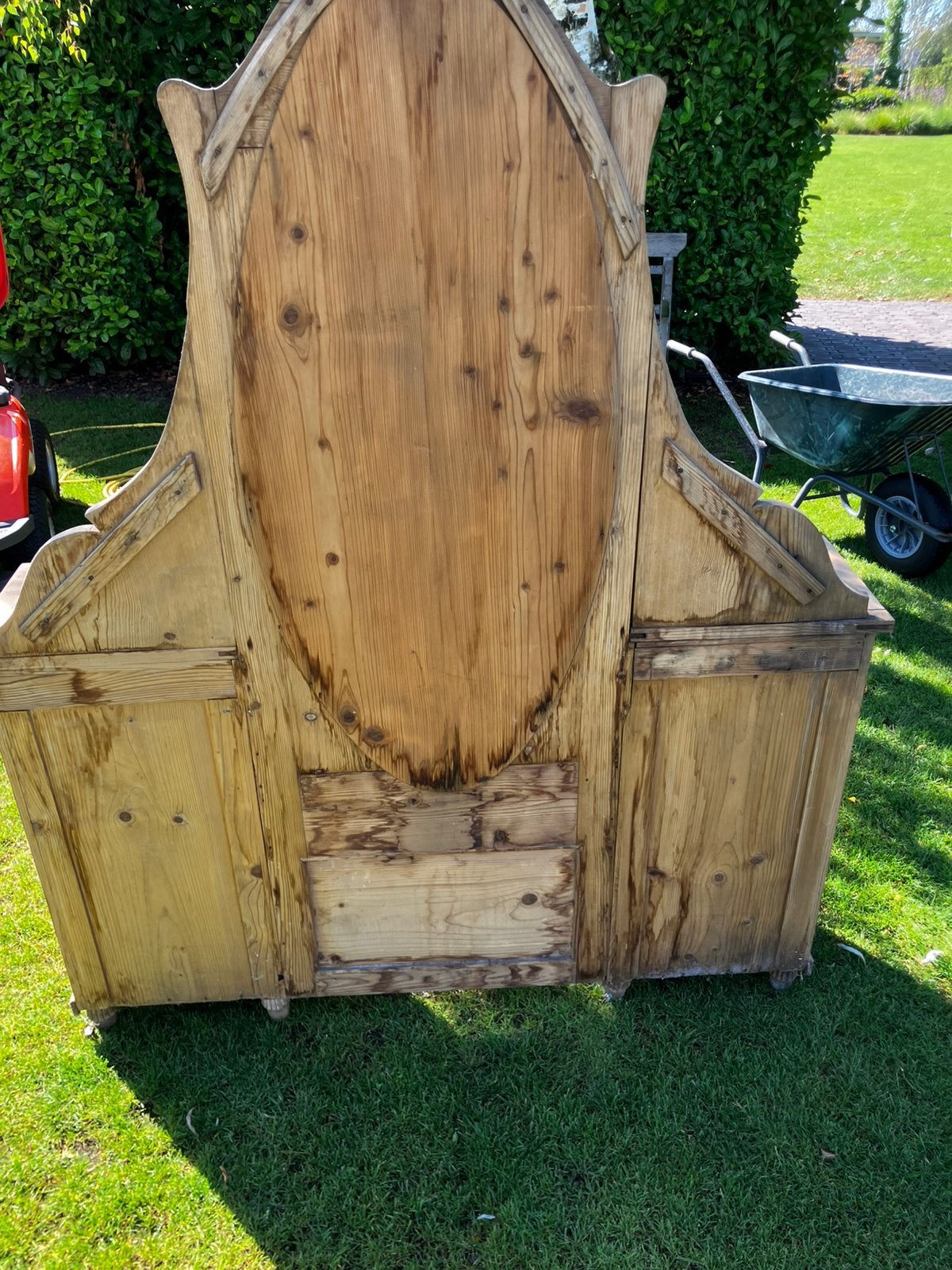 Prachtige Antieke grenen kaptafel, Ophalen, Gebruikt, Antiek, 100 tot 150 cm