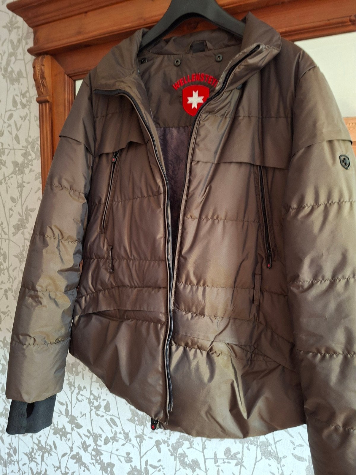 Wellensteyn winterjas met afneembare kraag, Wellensteyn, Bruin, Maat 42/44 (L), Ophalen of Verzenden