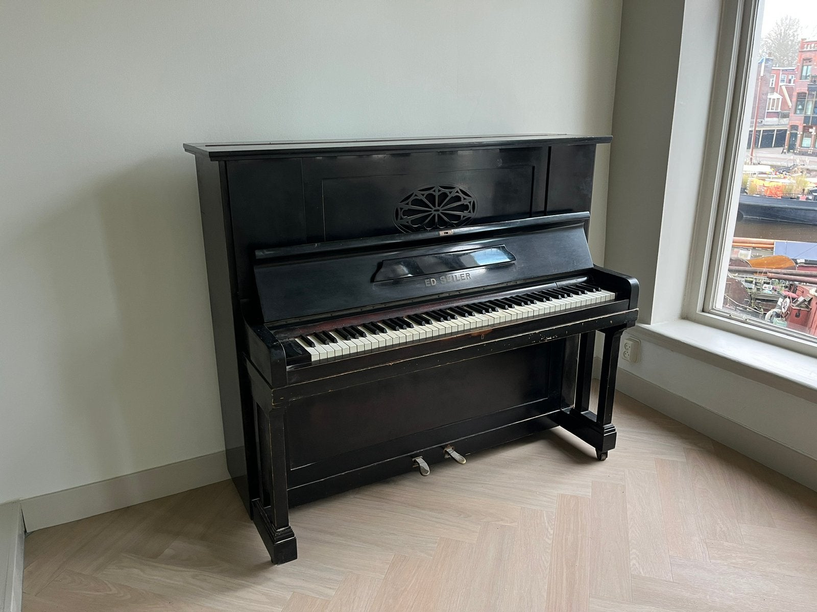 Ed Seiler piano 1927, Muziek en Instrumenten, Ophalen, Gebruikt