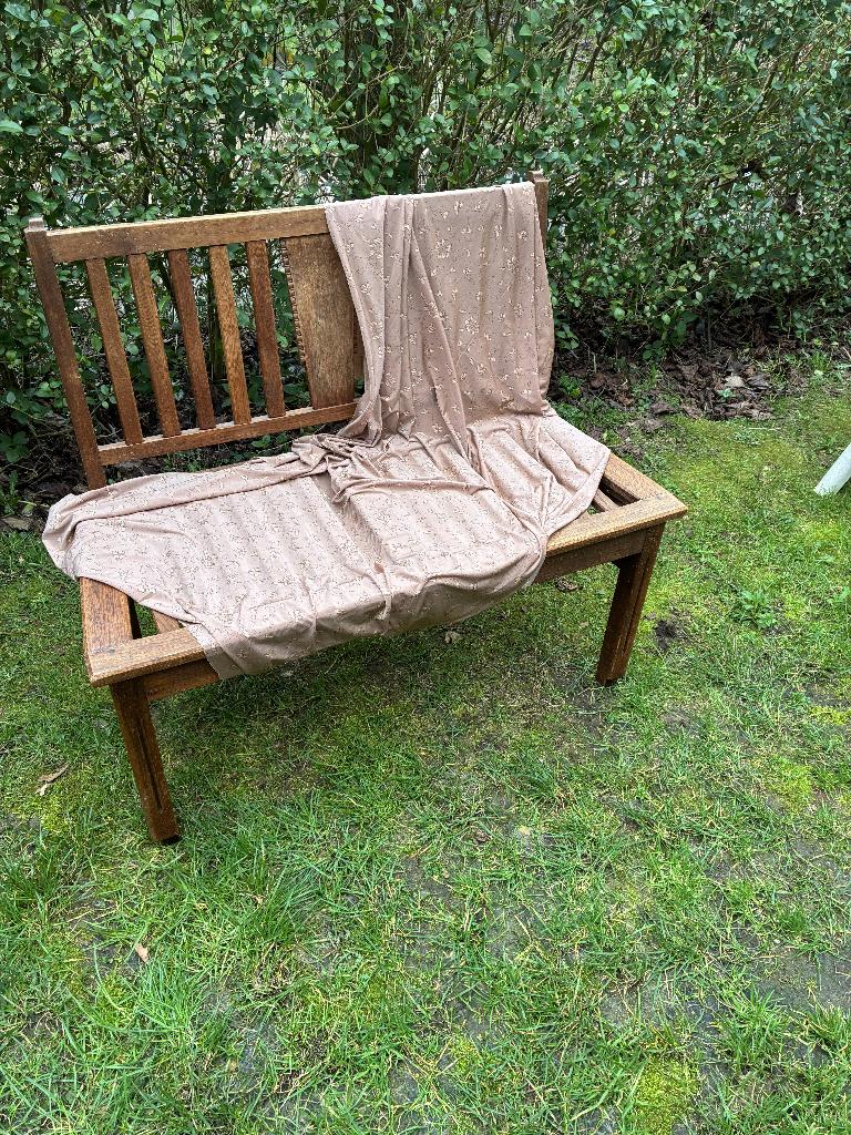 Lap stof, bruin - 2-zijdig - dunne stof, Hobby en Vrije tijd, Stoffen en Lappen, Overige materialen, Bruin, 120 cm of meer, Nieuw