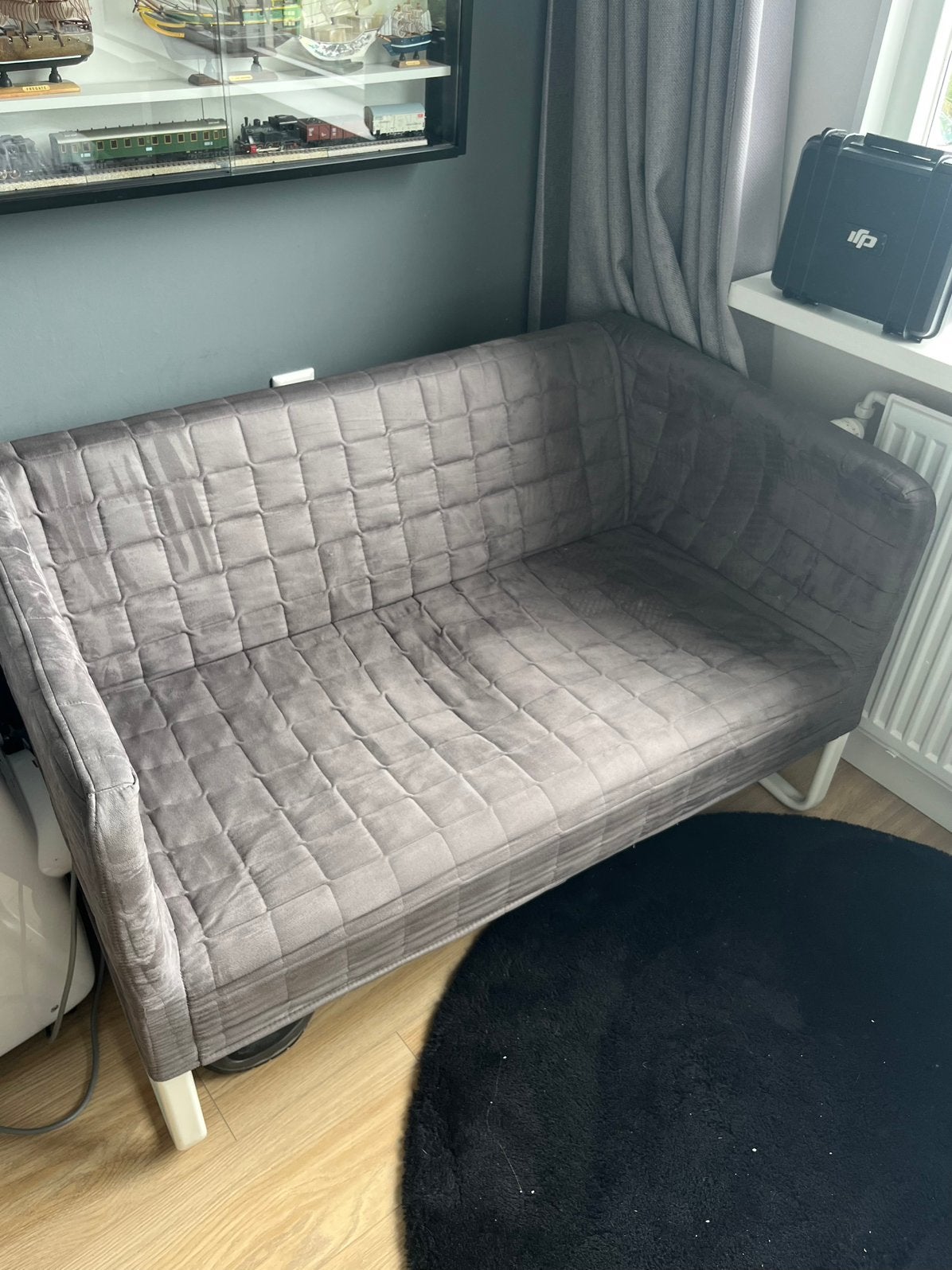 Ikea Knopparp sohva, Ophalen, Tweepersoons, Zo goed als nieuw, Rechte bank